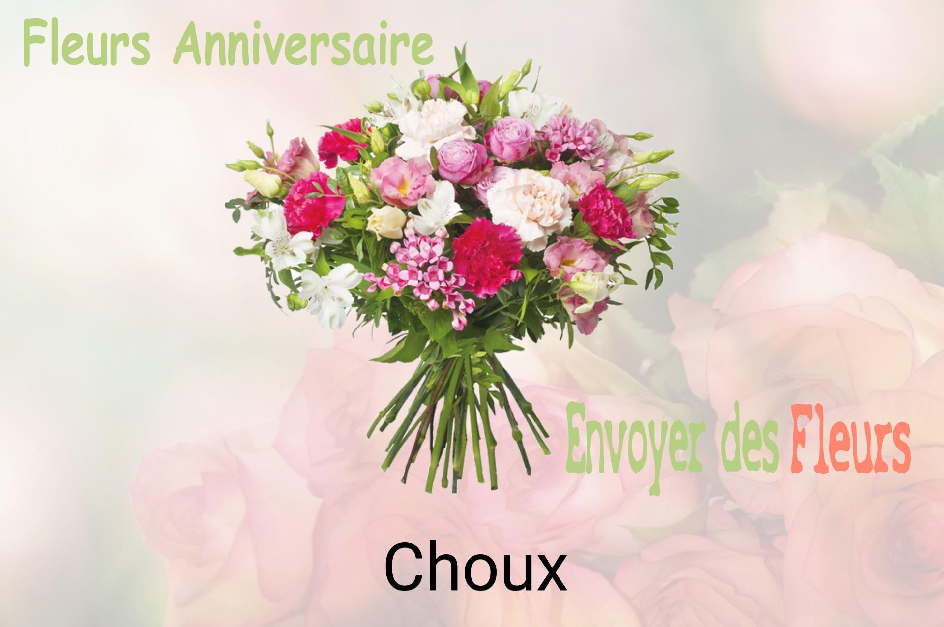 Bouquet de fleurs d’anniversaire livré à Choux